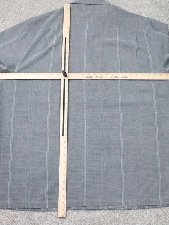 Tommy Bahama Shirt Mens 3XL XXXL Black Floral 100% Silk Short Sleeve Button Up - Picture 9 of 12